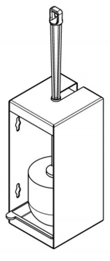 KWC PROFESSIONAL Rodan WC-Brstenhalter RODX687 fr die Aufputzmontage inklusive Brste
