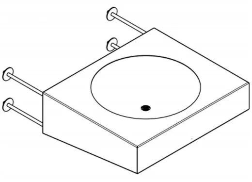 KWC PROFESSIONAL Heavy Duty Einzelwaschtisch HDTX455 fr Wandmontage fugenlos eingeschweites Rundbecken