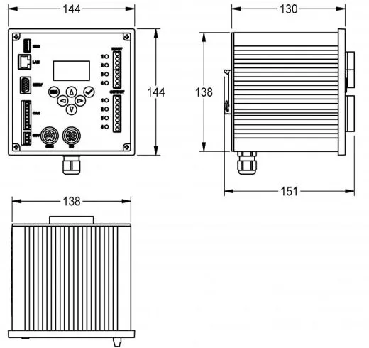 KWC PROFESSIONAL ECC2 Funktionscontroller ZA3OP0011 fr die Armaturenebene AQUA 3000 open