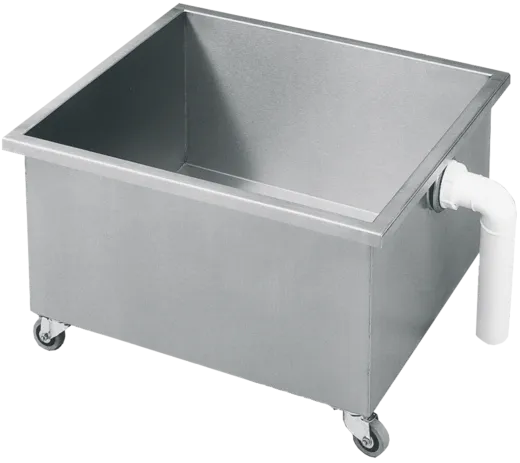 KWC PROFESSIONAL Sirius Schlammfangbecken SIRX757 auf Rollen mit berlaufventil DN 50