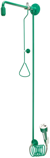 KWC PROFESSIONAL Erste Hilfe Notduschkombination FAID0011 mit Wasserfhrung aus der Wand fr Aufputzmontage