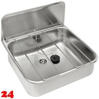 KWC PROFESSIONAL Sirius Ausgussbecken SIRX368 Ausgussbecken fr Wandmontage mit Klapprost und Spritzwand