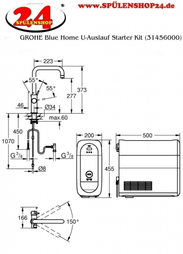 GROHE Blue Home U-Auslauf Starter Kit (31456001)