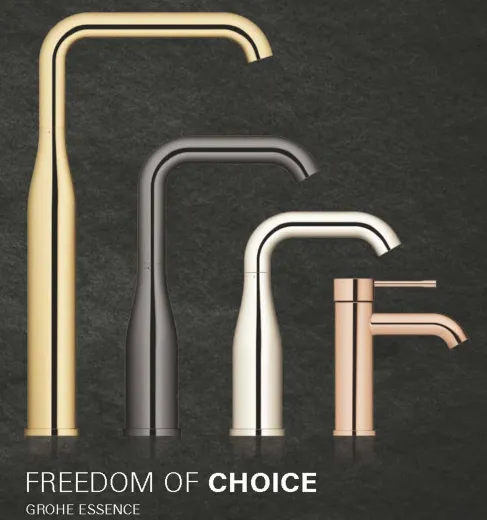 ✅ GROHE Kchenarmatur Essence Cool Sunrise Einhebelmischer Goldfarben poliert PVD mit Zugauslauf und Brausefunktion (30504GL0)