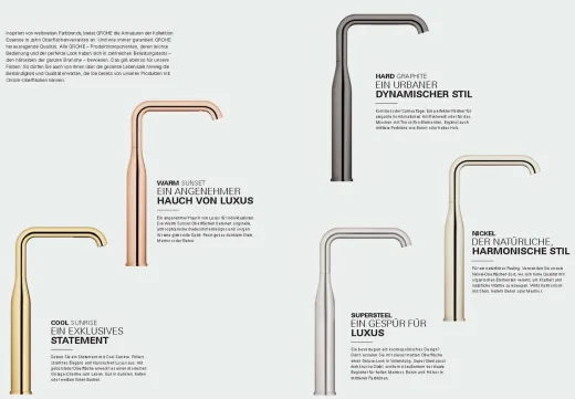 ✅ GROHE Kchenarmatur Essence Cool Sunrise Einhebelmischer Goldfarben poliert PVD mit Zugauslauf und Brausefunktion (30504GL0)