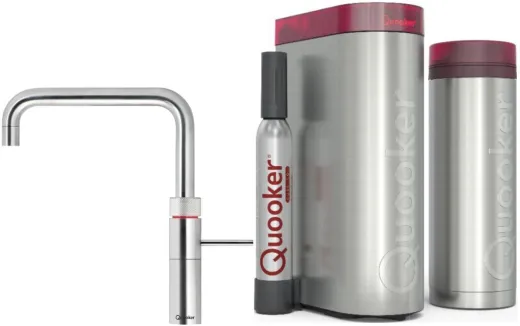 ✅ QUOOKER FUSION Square Chrom VAQ PRO3 mit CUBE 2 *Der Wasserhahn, der alles kann! (PRO3FNSCHRCUBE)