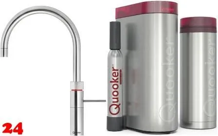 QUOOKER FUSION Round Chrom VAQ PRO3 mit CUBE 2 *Der Wasserhahn, der alles kann! (PRO3FNRCHRCUBE)