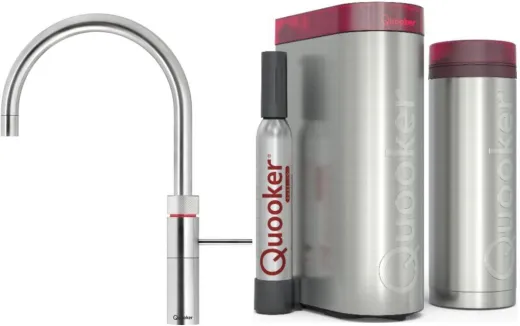 QUOOKER FUSION Round Chrom VAQ PRO3 mit CUBE 2 *Der Wasserhahn, der alles kann! (PRO3FNRCHRCUBE)