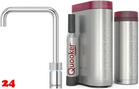 QUOOKER Nordic Square Chrom Single-Tap VAQ PRO3 mit CUBE 2 (PRO3NSSCHRCUBE)
