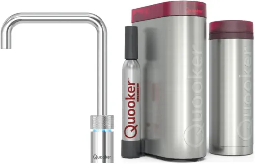 QUOOKER Nordic Square Chrom Single-Tap VAQ PRO3 mit CUBE 2 (PRO3NSSCHRCUBE)