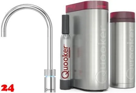 QUOOKER Nordic Round Chrom Single-Tap VAQ PRO3 mit CUBE 2 (PRO3NSRCHRCUBE)