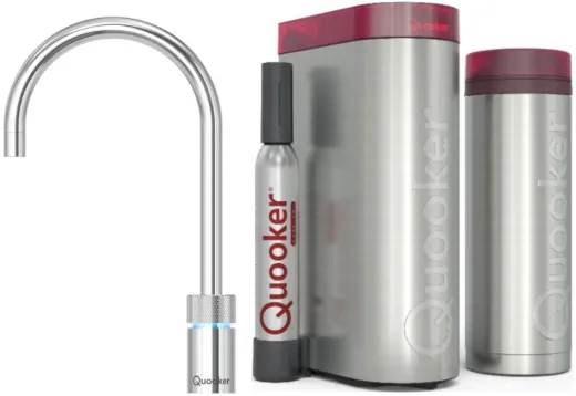 QUOOKER Nordic Round Chrom Single-Tap VAQ PRO3 mit CUBE 2 (PRO3NSRCHRCUBE)