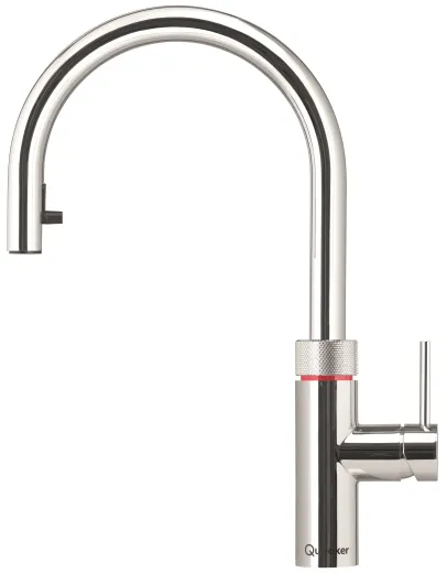 QUOOKER FLEX Zugauslauf Chrom Combi (+) B mit CUBE 2 *Der Wasserhahn, der alles kann! (COMBI+FXRCHRCUBE)