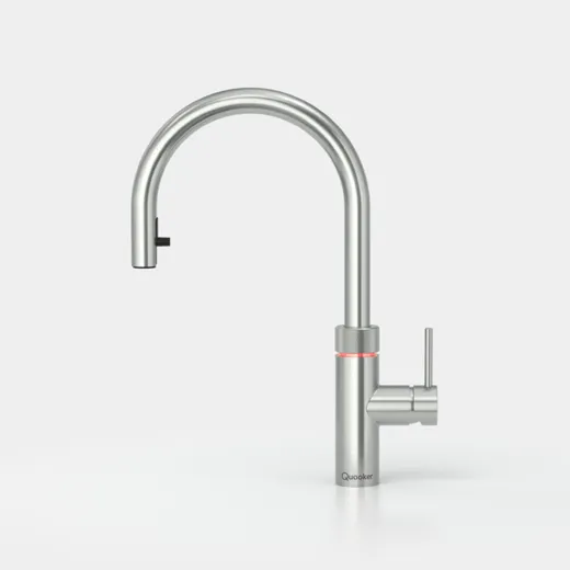 ✅ QUOOKER FLEX Zugauslauf Edelstahl Combi (+) B mit CUBE 2 *Der Wasserhahn, der alles kann! (COMBI+FXRSSTCUBE)