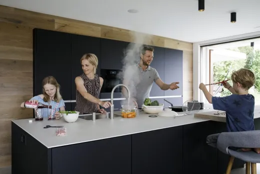 QUOOKER FUSION Round Chrom COMBI B mit CUBE 2 *Der Wasserhahn, der alles kann! (COMBIFNRCHRCUBE)