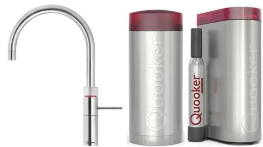 QUOOKER FUSION Round Chrom COMBI B mit CUBE 2 *Der Wasserhahn, der alles kann! (COMBIFNRCHRCUBE)