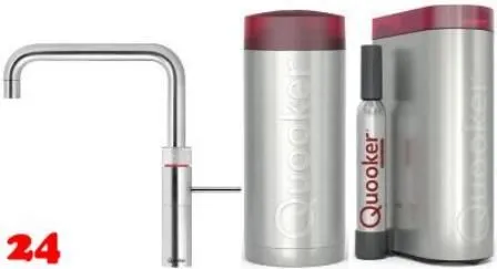 ✅ QUOOKER FUSION Square Chrom COMBI (+) B mit CUBE 2 *Der Wasserhahn, der alles kann! (COMBI+FNSCHRCUBE)