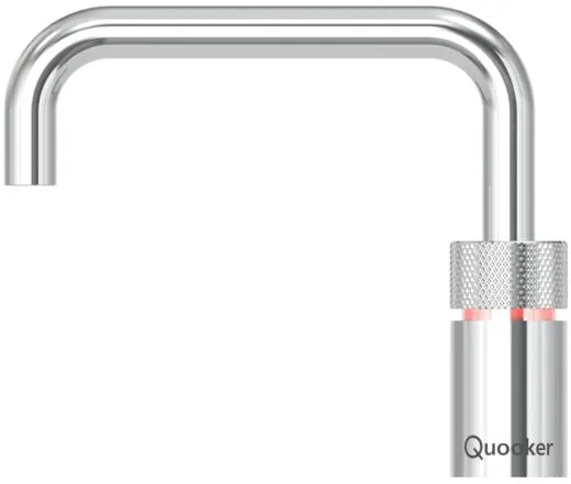 QUOOKER Nordic Square Chrom Single-Tap COMBI B mit CUBE 2 (COMBINSSCHRCUBE)