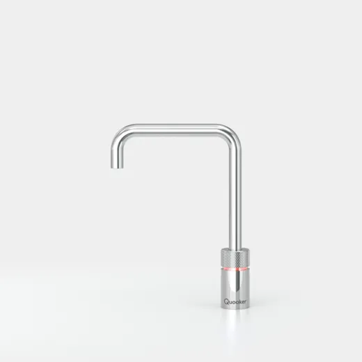 QUOOKER Nordic Square Chrom Single-Tap COMBI B mit CUBE 2 (COMBINSSCHRCUBE)