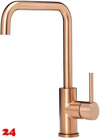 REGINOX Kchenarmatur CRYSTAL Copper (R30523) Kchenarmatur / Einhebelmischer mit Festauslauf Oberflche Kupferfarben PVD