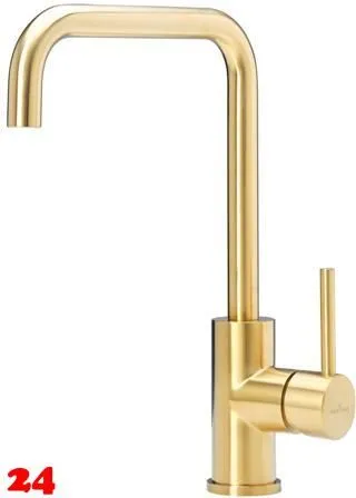 REGINOX Küchenarmatur CRYSTAL Gold (R30530) Küchenarmatur / Einhebelmischer mit Festauslauf Oberfläche Goldfarben PVD REGINOX Küchenarmatur CRYSTAL Gold (R30530) Küchenarmatur / Einhebelmischer mit Festauslauf Oberfläche Goldfarben PVD