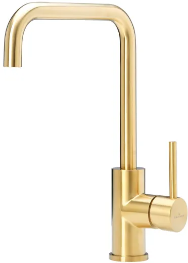REGINOX Kchenarmatur CRYSTAL Gold (R30530) Kchenarmatur / Einhebelmischer mit Festauslauf Oberflche Goldfarben PVD