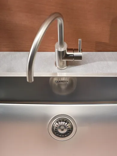 REGINOX K�chensp�le New York 72x40 (L) OKG Einbausp�le Edelstahl 3 in 1 mit Flachrand Siebkorb als Stopfenventil