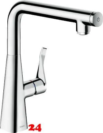 HANSGROHE Kchenarmatur Metris Select M71 Chrom Einhebelmischer 260 mit Festauslauf, 1jet (14847000)