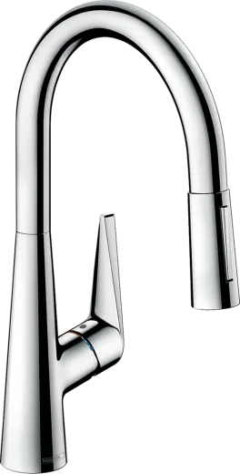 HANSGROHE Kchenarmatur Talis M51 Chrom Einhebelmischer 200 mit Ausziehbrause, 2jet, sBox (73851000)