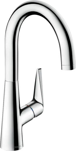 HANSGROHE Kchenarmatur Talis M51 Chrom Einhebelmischer 220 mit Festauslauf, 1jet Schwenkbereich einstellbar (72814000)