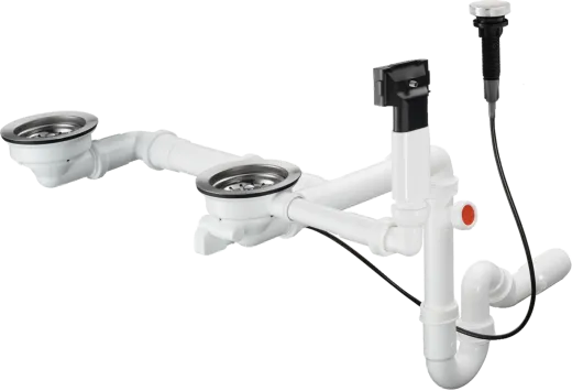 HANSGROHE Kchensple S51 S510-F770 SilicaTec Granitsple 370/370 Einbausple in 3 Farben mit Siebkorb als Stopfen- oder Drehknopfventil