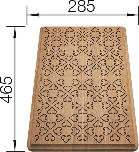 BLANCO Schneidbrett Esche im Ornament DeKor (237591)