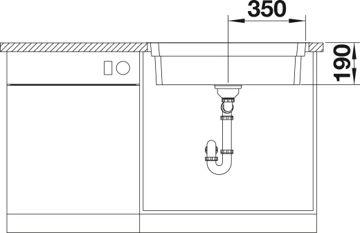 BLANCO Kchensple Etagon 700 IF/A Edelstahlsple / Einbausple Flachrand mit Ablaufsystem InFino und Zugknopf