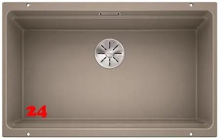 BLANCO Kchensple Etagon 700-U Silgranit PuraDurII Granitsple / Unterbaubecken Ablaufsystem InFino mit Handbettigung