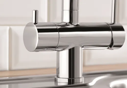 BLANCO Fontas-S II Filter Chrom 3-in-1-Armatur Gefiltertes Wasser - Kaltes, warmes und gefiltertes Wasser Schlauchbrause