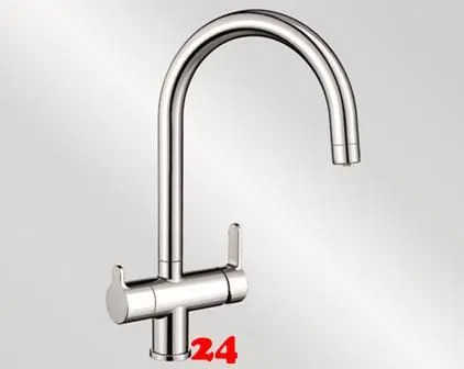 BLANCO Trima Filter Chrom 3-in-1-Armatur Gefiltertes Wasser - Kaltes, warmes und gefiltertes Wasser aus einer Armatur