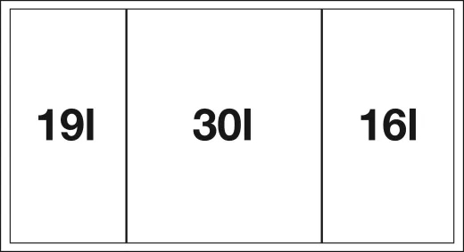 BLANCO Abfalltrennsystem Flexon II 80/3 Abfallsystem zum Einbau in Schubksten ab 80cm Unterschrank