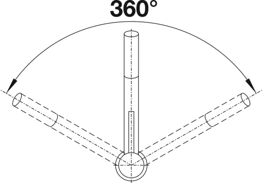 BLANCO Kchenarmatur Kano Silgranit-Look Einhebelmischer mit Festauslauf 360 schwenkbarer Auslauf in 6 Farben