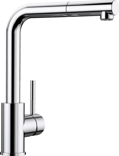 BLANCO Kchenarmatur Mila-S Chrom Einhebelmischer Festauslauf 360 schwenkbarer Auslauf Niederdruck