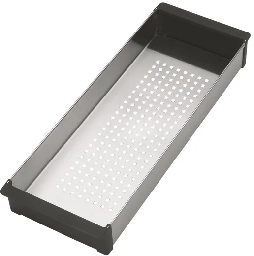 FRANKE Kchensple Box Center BWX 220-54-27 A Edelstahlsple Slimtop / Flchenbndig mit Siebkorb als Druckknopfventil