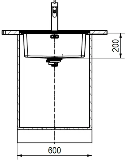 FRANKE Kchensple Mythos MYX 210-50 A Einbausple Slimtop / Flchenbndig mit Siebkorb als Druckknopfventil