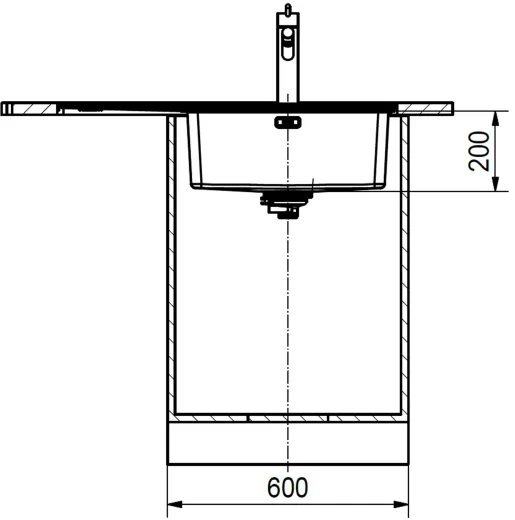 FRANKE Kchensple Mythos MYX 211 A Einbausple Slimtop / Flchenbndig mit Siebkorb als Druckknopfventil