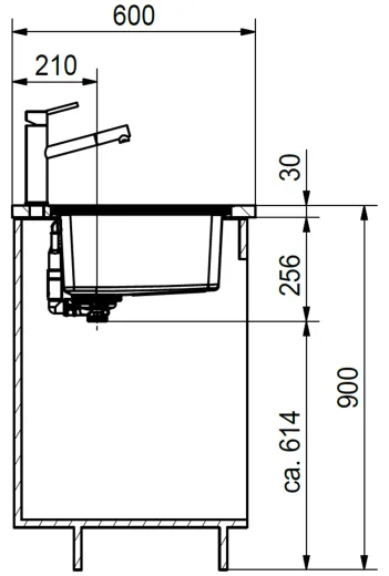 ❎ FRANKE Kchensple Mythos MYX 211 Einbausple Slimtop / Flchenbndig mit Siebkorb als Druckknopfventil