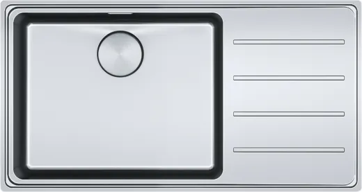 ❎ FRANKE Kchensple Mythos MYX 211 Einbausple Slimtop / Flchenbndig mit Siebkorb als Druckknopfventil