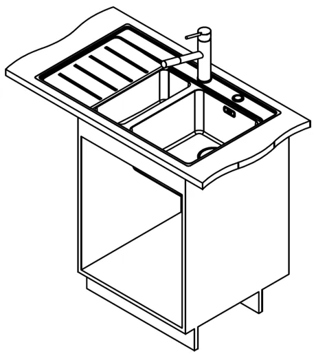 FRANKE Kchensple Mythos MYX 251 A Einbausple Slimtop / Flchenbndig mit Siebkorb als Druckknopfventil