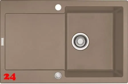 FRANKE Kchensple Maris MRG 611-78 Fragranit+ Einbausple / Granitsple mit Siebkorb als Druckknopfventil