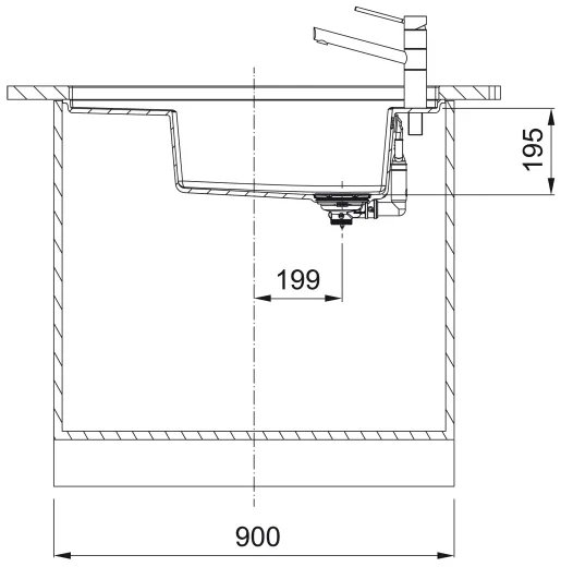 ❎ FRANKE Kchensple Fresno FSG 211 Fragranit+ Einbausple / Granitsple Flchenbndig / Unterbau mit Siebkorb als Druckknopfventil