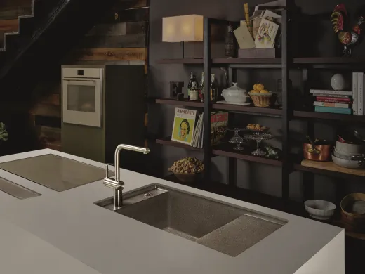 ❎ FRANKE Kchensple Fresno FSG 211 Fragranit+ Einbausple / Granitsple Flchenbndig / Unterbau mit Siebkorb als Druckknopfventil