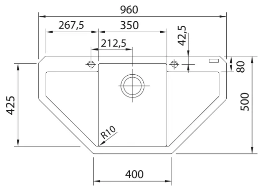 ❎ FRANKE Kchensple Maris MRG 612-E Fragranit+ Ecksple / Granitsple mit Siebkorb als Druckknopfventil