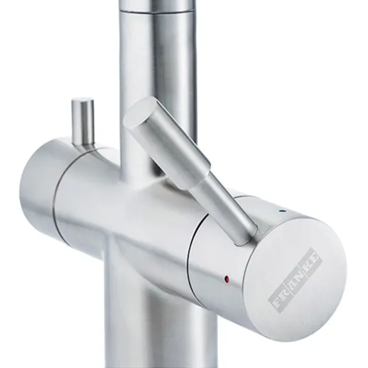 FRANKE Atlas Clear Water L 3-Wege Kchenarmatur Festauslauf Edelstahl massiv Trinkwasserfilter Armatur ohne Filter